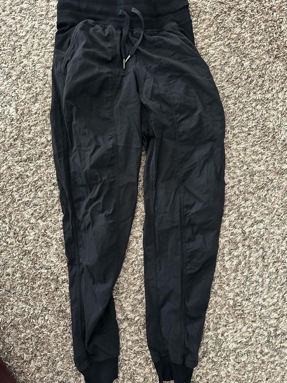Women lululemon black Drawstring Jogger Pants - Lightweight Comfort